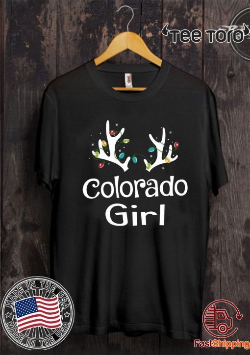 Christmas Reindeer Colorado Girl Lovely Xmas Unisex T-Shirt