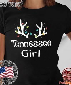 Christmas Reindeer Tennessee Girl Lovely Xmas T-Shirt