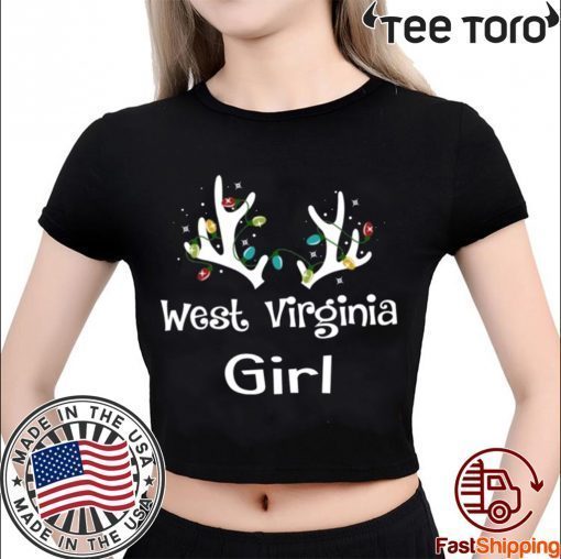 Christmas Reindeer West Virginia Girl Lovely 2020 Shirt