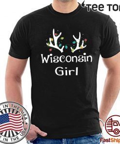 Christmas Reindeer Wisconsin Girl Shirt - Offcial Tee