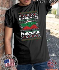 Come All Forceful Baby Yoda ManDalorian Christmas Shirts