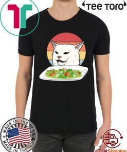 Confused Cat At Dinner Table Meme Funny Angry Women Yelling At Table Meme Tee Shirt