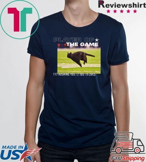 Dallas Cowboys Black Cat Play Of The Game 117 Rushing 2 Tds 9 Lives Shirt
