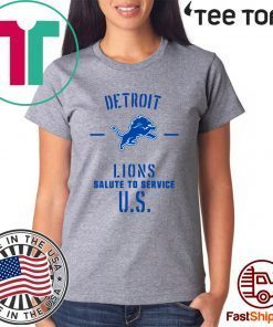Offcial Detroit lions Salute To Service U.S T-Shirt