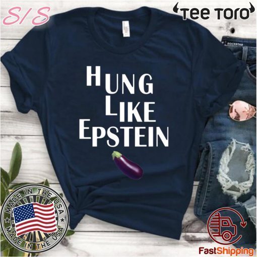 Eggplant Hung like Epstein tee shirts