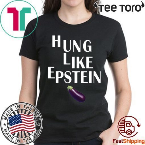 Eggplant Hung like Epstein tee shirts