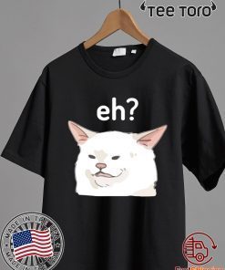 Eh? Confused Smudge Cat From Dank Meme Angry Woman Yelling At Cat Dinner Table Funny Meme Ugly Christmas 2020 T-Shirt