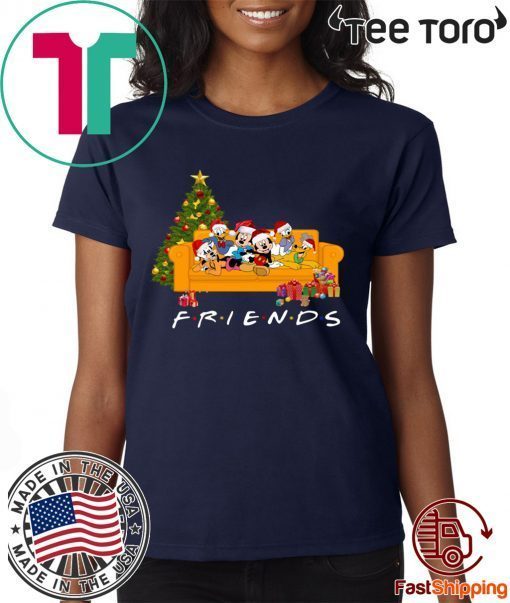 Offcial Friends Mickey Disney Family Xmas T-Shirt