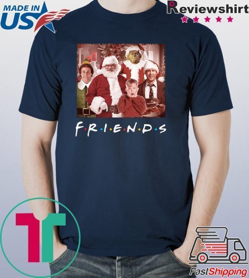 Friends tv show christmas movie characters shirt