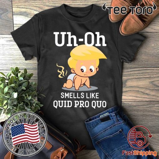 Funny Anti Trump Baby Quid Pro Quo T-Shirt Impeachment