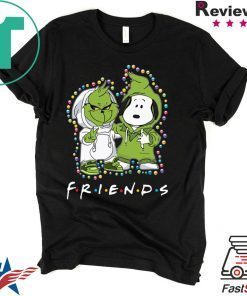 Funny Baby Grinch And Snoopy Friends Christmas Light Shirt