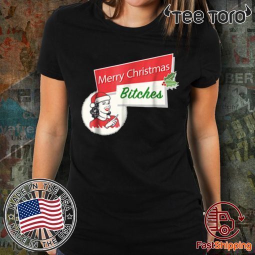 Funny Merry Christmas Bitches Inapproprlate Adult Offcial T-Shirt