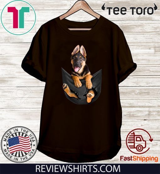 German Shepherd pocket Tee Shirt