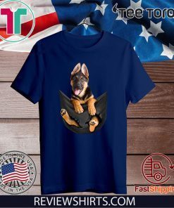 German Shepherd pocket Tee Shirt