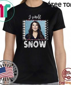 Gilmore Girls Lorelai I Smell Snow Christmas white 2020 T-Shirt