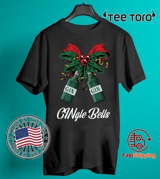 Gin Gingle Bells Christmas Shirt - Offcial Tee