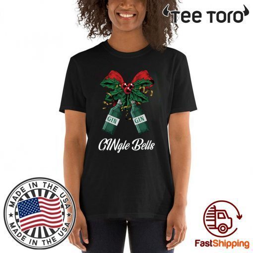 Gin Gingle Bells Christmas Shirt - Offcial Tee