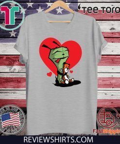 Gir and Hobbes Invader Zim T Shirt