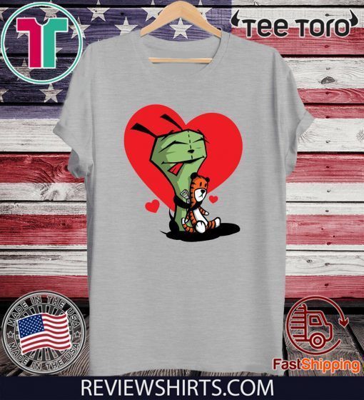 Gir and Hobbes Invader Zim T Shirt