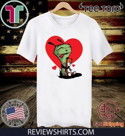 Gir and Hobbes Invader Zim T Shirt