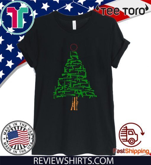 Guns Christmas Tree Shirt T-Shirt