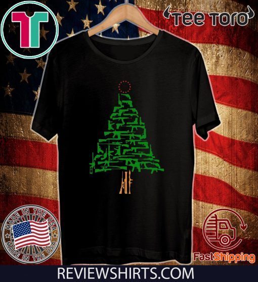 Guns Christmas Tree Shirt T-Shirt