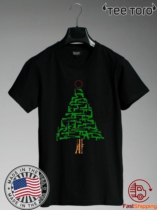 Guns Christmas Tree Shirt T-Shirt