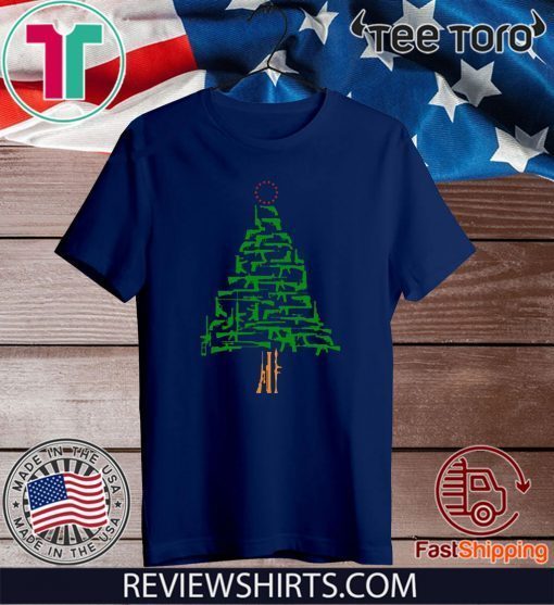 Guns Christmas Tree Shirt T-Shirt