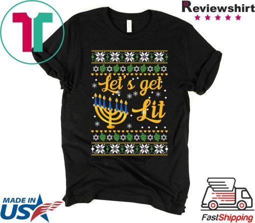 Hanukkah Let S Get Lit Christmas 2020 Shirt