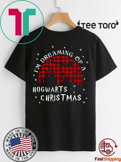 Harry Potter Christmas I'm Dreaming Of A Hogwarts Christmas Xmas T-Shirt