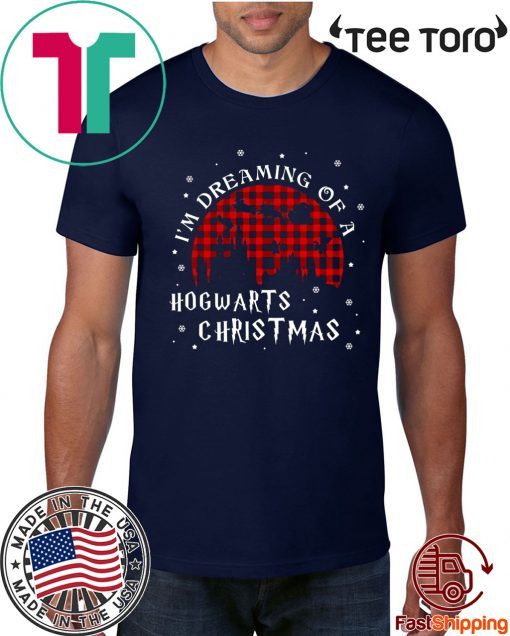 Harry Potter Christmas I'm Dreaming Of A Hogwarts Christmas Xmas T-Shirt