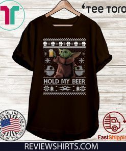 Hold My Beer Baby Yoda Christmas T-Shirt