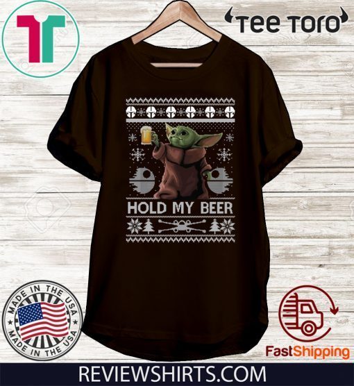 Hold My Beer Baby Yoda Christmas T-Shirt