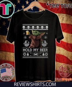 Hold My Beer Baby Yoda Christmas T-Shirt