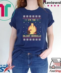 In the holiday Armadillo Christmas T-Shirt