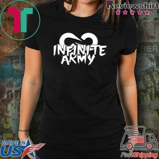 Infinite lists merch INFINITE LISTS INFINITE ARMY GARNET TEE Shirt