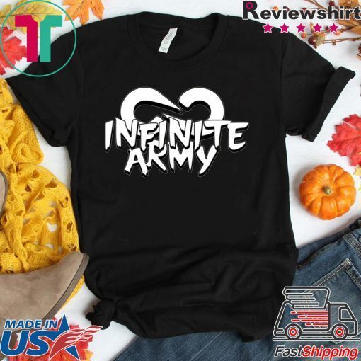 Infinite lists merch INFINITE LISTS INFINITE ARMY GARNET TEE Shirt