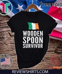 Ireland Flag Wooden Spoon Survivor 2020 T-Shirt