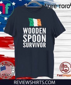 Ireland Flag Wooden Spoon Survivor 2020 T-Shirt