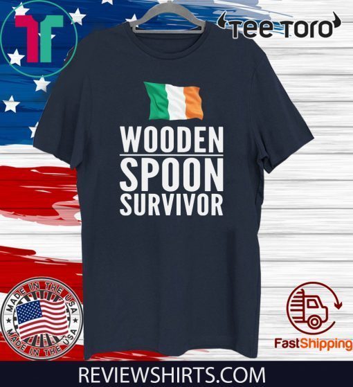 Ireland Flag Wooden Spoon Survivor 2020 T-Shirt