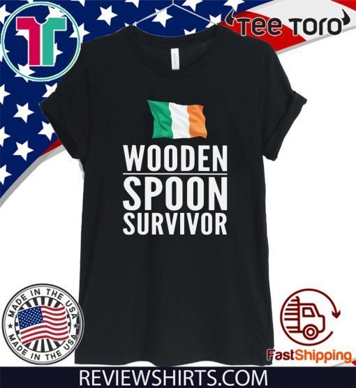 Ireland Flag Wooden Spoon Survivor 2020 T-Shirt