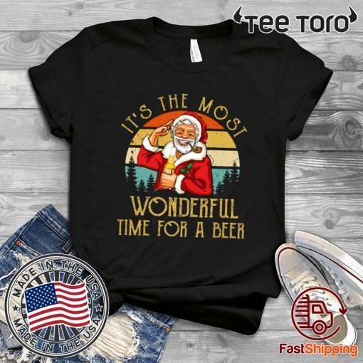 It's The Most Wonderful Time For A Beer Corona Light Beer Xmas Gift T-Shirt