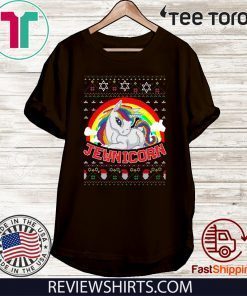 Jewnicorn Unicorn Ugly Merry Xmas T-Shirt
