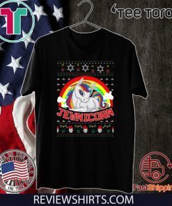 Jewnicorn Unicorn Ugly Merry Xmas T-Shirt