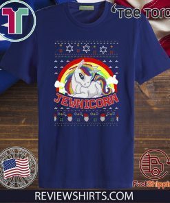 Jewnicorn Unicorn Ugly Merry Xmas T-Shirt
