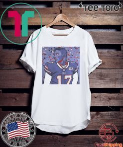 Josh Allen No17 Buffalo Bills Art t-shirts