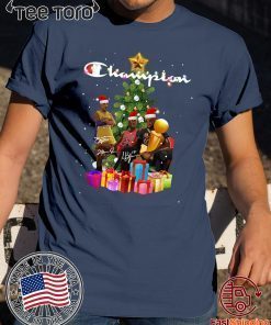 LeBron James Kobe Bryant Michael Jordan Champion Christmas Tree Gift T-Shirt