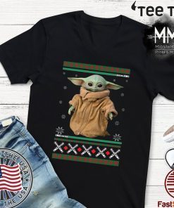 BABY YODA STAR WAR MANDALORIAN CHRISTMAS TSHIRT