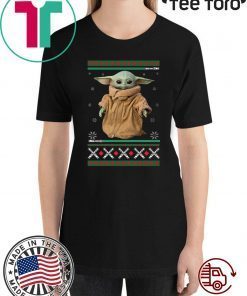 BABY YODA STAR WAR MANDALORIAN CHRISTMAS TSHIRT