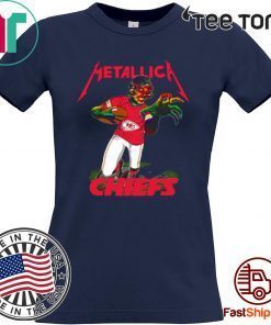 OFFCIAL MONSTER METALLICA KANSAS CITY CHIEFS T-SHIRT